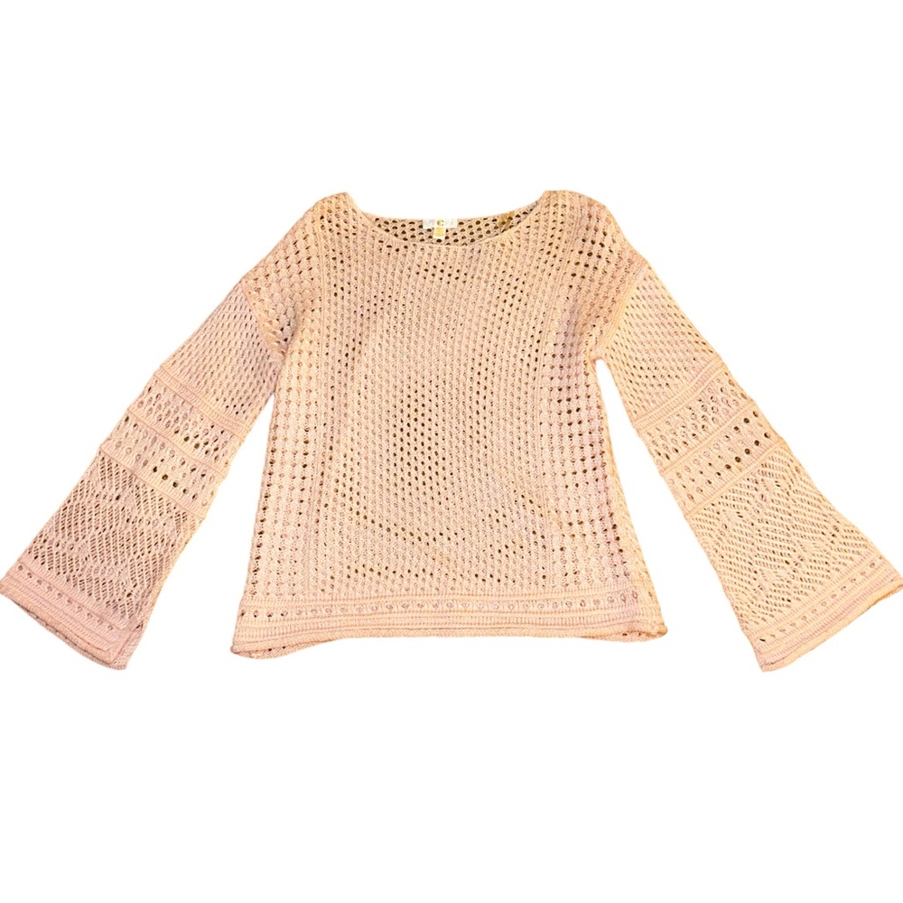 Pink bell sleeve sweater brand C.